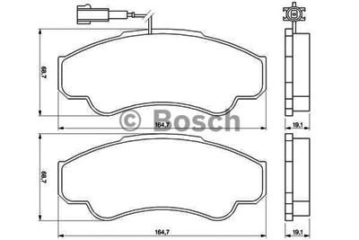 FIAT DUCATO ÖN FREN BALATASI BOSCH 4252.44-0986TB2431