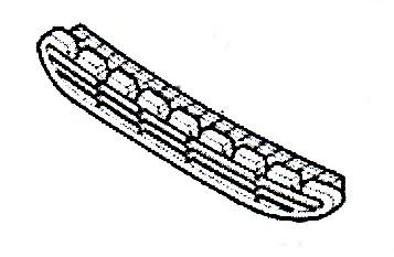 ÖN TAMPON ORTA IZGARA PANJUR PEUGEOT 406 7414.E8