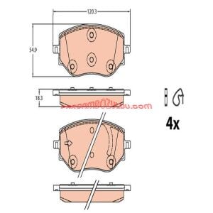 410608885R Ön Fren Balatası Clio Taliant
