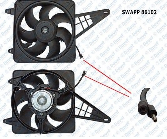Fan Motoru Doğan Kablolu - 85013265-1