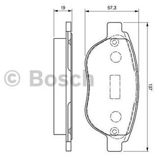 PEUGEOT 307 ÖN FREN BALATASI BOSCH 4252.22-0986TB2409