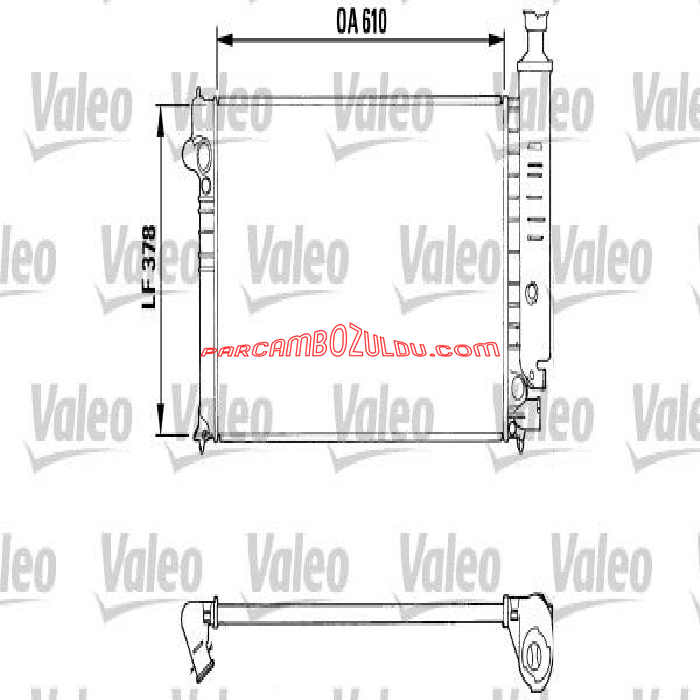 Su Radyatörü 405 Klimalı 88-92 610*355 - 1300.N6
