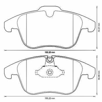 PEUGEOT 407 ÖN FREN BALATASI BRASSE 4254.24-BRS-1818