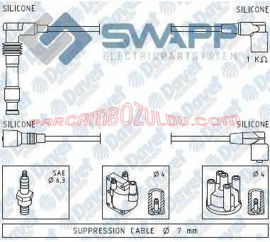 Buji Kablo Tk Vectra A 2.0 88-95-Astra F - 1612537