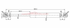 Peugeot : Bipper / Fiat : Linea / Citroen :Nemo-C4 Picasso Bagaj Amortisörü- 8731.V0